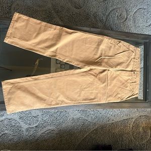 32x32 Carhartt canvas tan jeans with side tool pockets